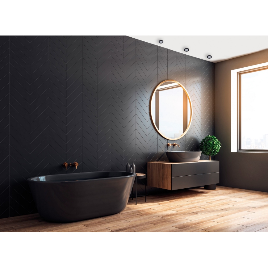 Kanlux 33122 - Upotettava valaisin kylpyhuoneeseen FLINI 10W IP44 musta