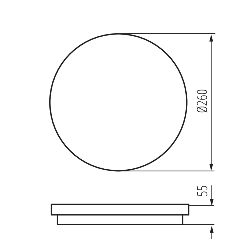 LED-ulkovalo BENO LED/24W/230V IP54 antrasiitti