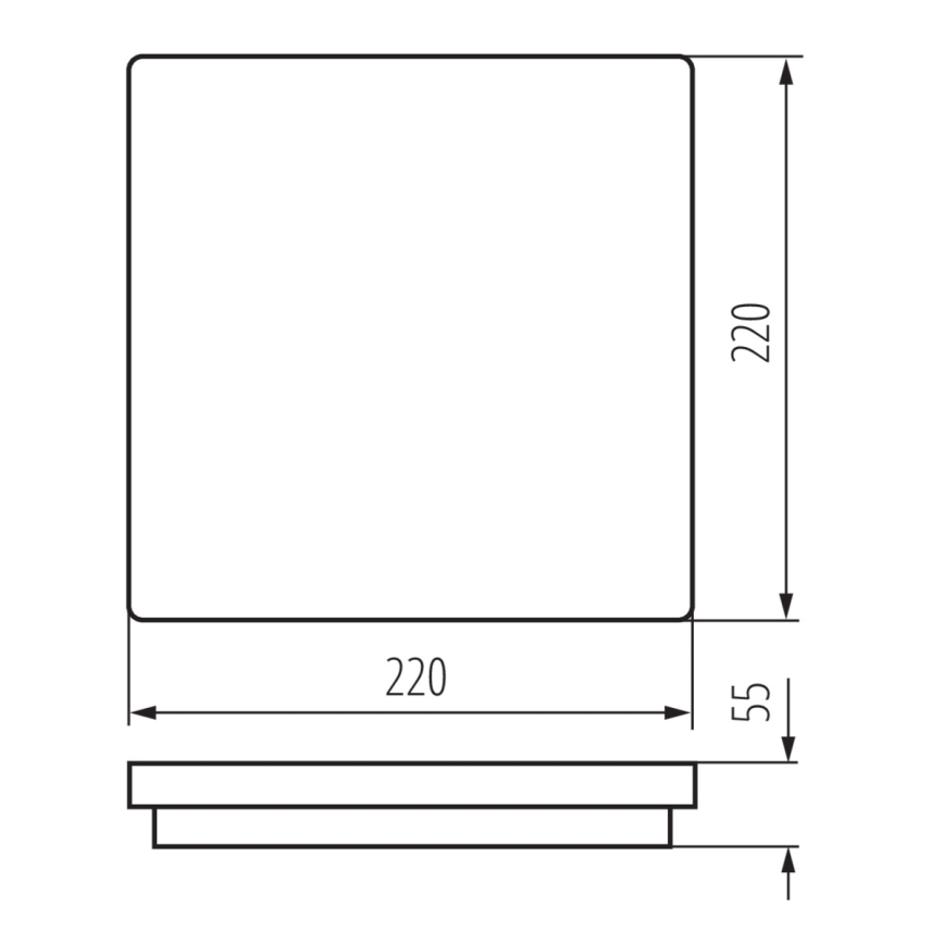 LED Kiinteä valo BENO LED/18W/230V 3000K valkoinen IP54