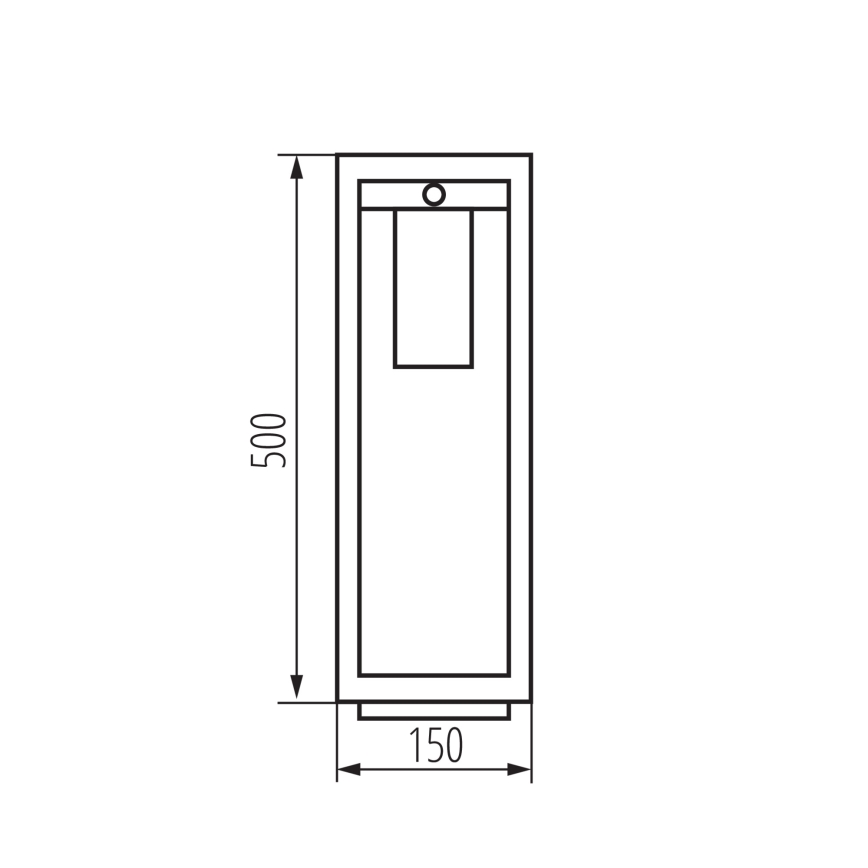 Ulkovalaisin anturilla VIMO 1xE27/15W/230V 50 cm IP44 kupari