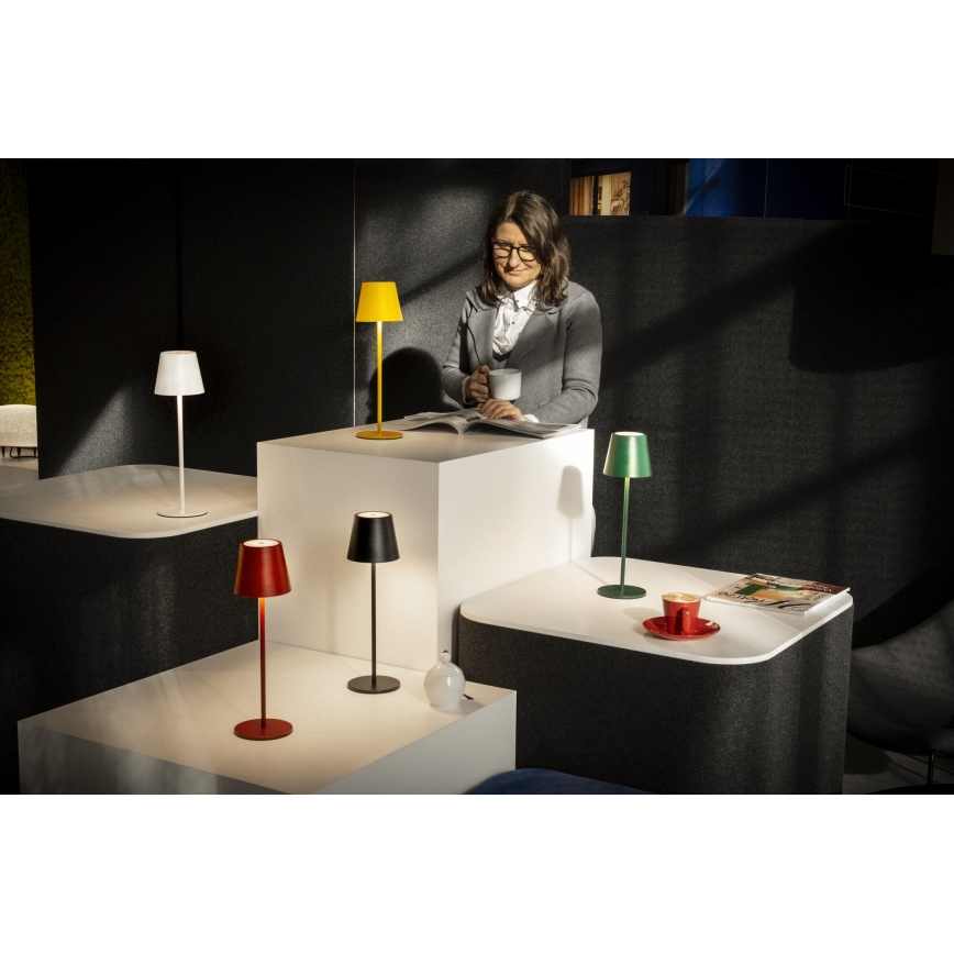 LED Himmennettävä ja ladattava pöytälamppu INITA LED/1,2W/1800 mAh IP54 punainen