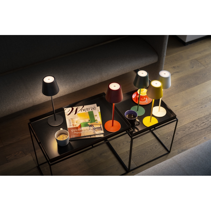 LED Himmennettävä ja ladattava pöytälamppu INITA LED/1,2W/1800 mAh IP54 keltainen