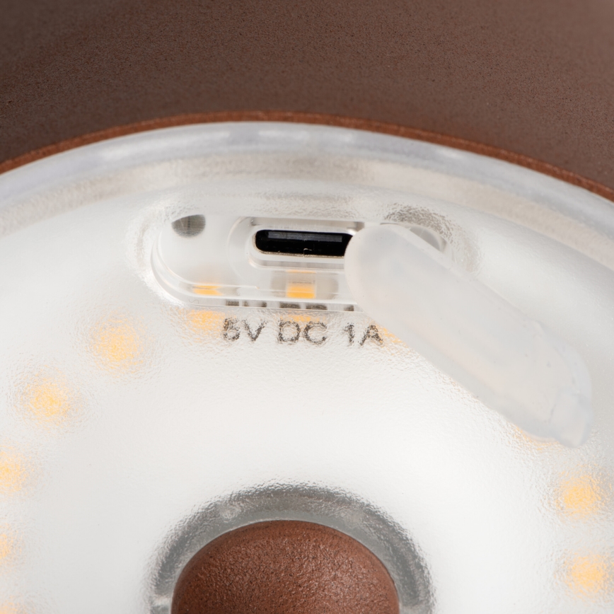 LED Himmennettävä ja ladattava pöytälamppu INITA LED/1,2W/1800 mAh IP54 ruskea