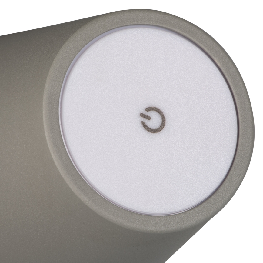 LED Himmennettävä ja ladattava pöytälamppu INITA LED/1,2W/1800 mAh IP54 harmaa