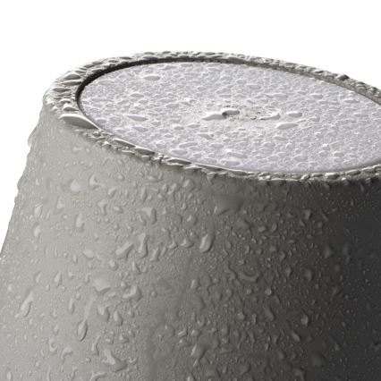 LED Himmennettävä ja ladattava pöytälamppu INITA LED/1,2W/1800 mAh IP54 harmaa