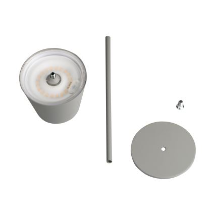 LED Himmennettävä ja ladattava pöytälamppu INITA LED/1,2W/1800 mAh IP54 harmaa