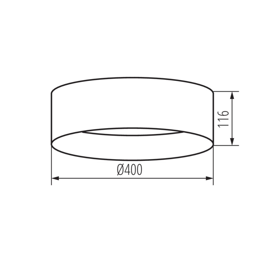 LED-kattovalaisin RIFA LED/17,5W/230V 4000K ruskea