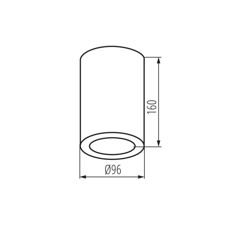 Kylpyhuoneen kohdevalo AQILO 1xE27/20W/230V IP65 musta