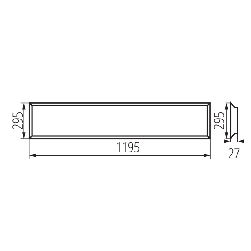 Riippuva LED-kattopaneeli BLINGO LED/34W/230V 120x30 cm UGR&lt;16