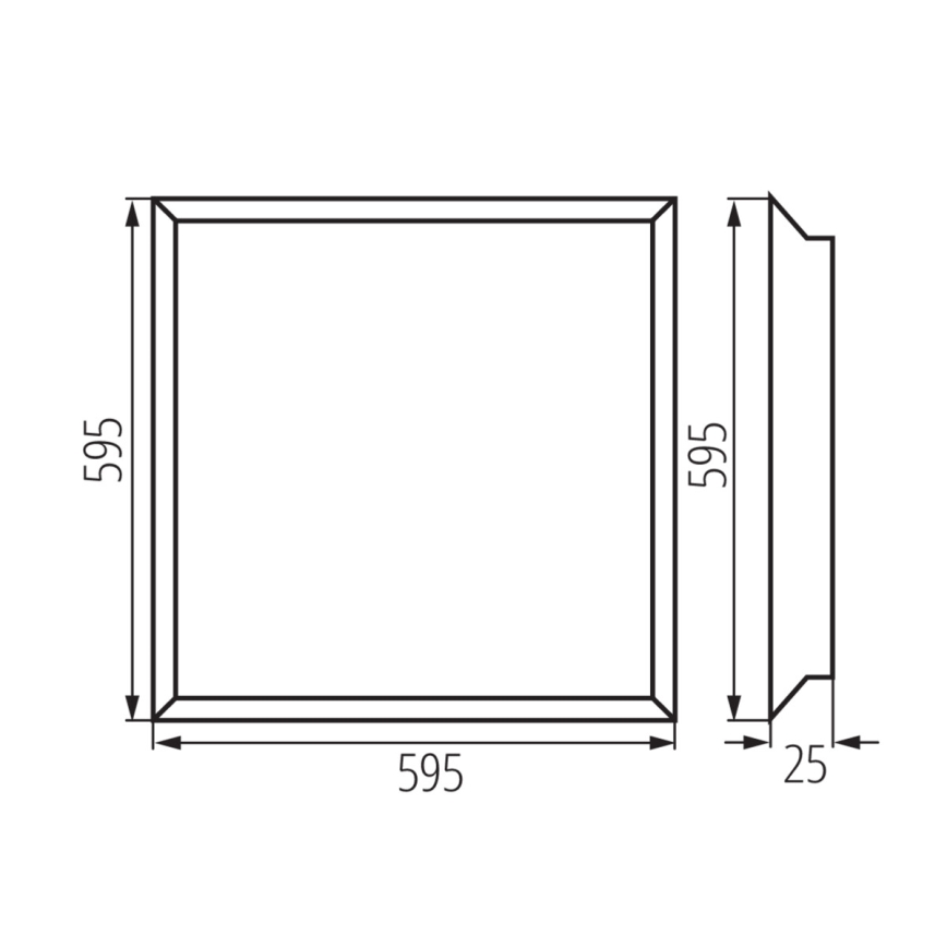 Riippuva LED-kattopaneeli BLINGO LED/38W/230V 60x60 cm