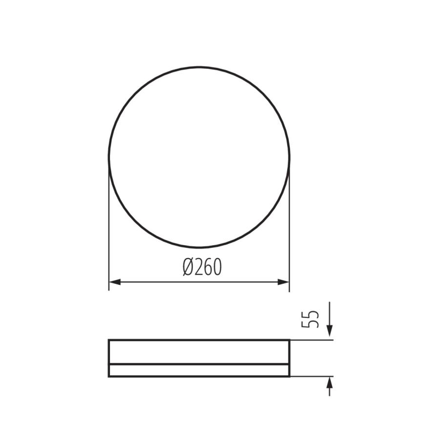 LED-kattotyövalo IPER LED/26W/230V IK10 IP65 pyöreä valkoinen