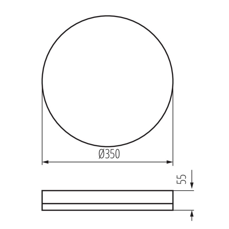 LED-kattotyövalo IPER LED/35W/230V IK10 IP65 pyöreä valkoinen