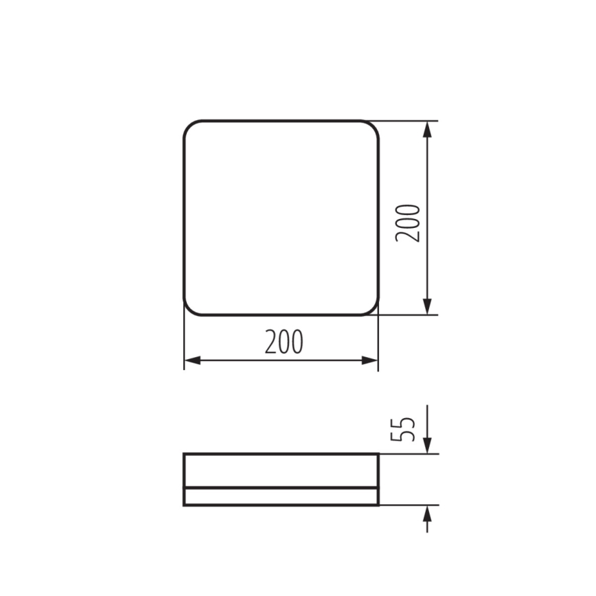 LED-kattotyövalo liiketunnistimella IPER LED/19W/230V IK10 IP65 kulmikas valkoinen