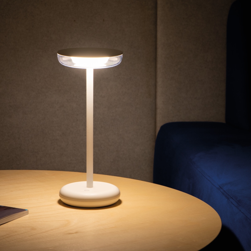 Kanlux 37310 - LED Himmennettävä ladattava lamppu FLUXY LED/1,7W/1800 mAh IP44 valkoinen