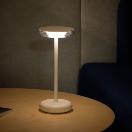 Kanlux 37310 - LED Himmennettävä ladattava lamppu FLUXY LED/1,7W/1800 mAh IP44 valkoinen