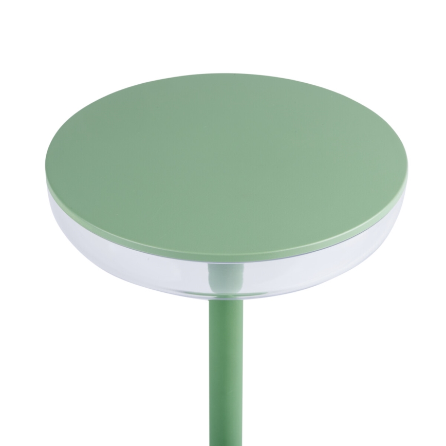 Kanlux 37313- LED Himmennettävä ladattava lamppu FLUXY LED/1,7W/1800 mAh IP44 vihreä