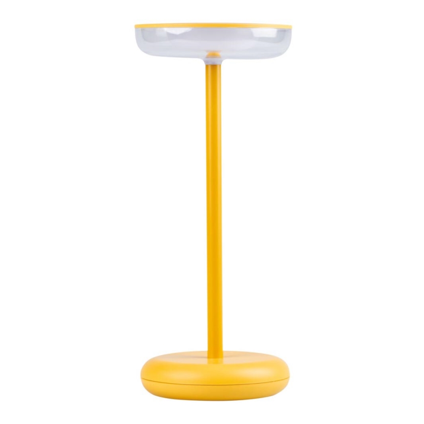 Kanlux 37314 - LED Himmennettävä ladattava lamppu FLUXY LED/1,7W/1800 mAh IP44 keltainen