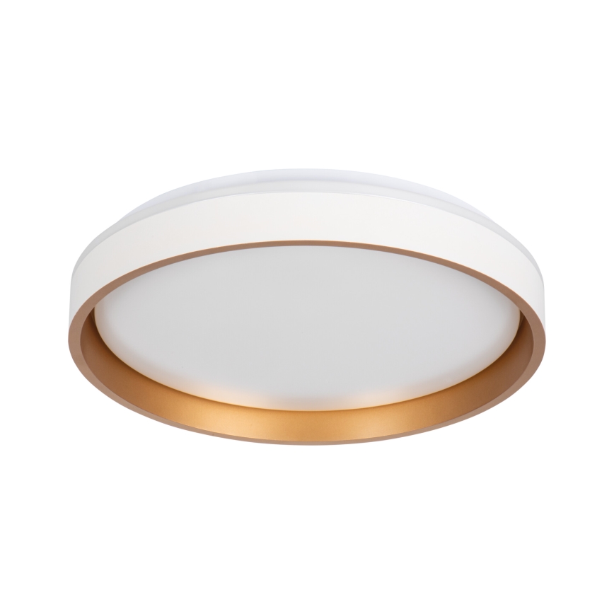 LED-kattovalaisin SOLN LED/17,5W/230V halkaisija 38 cm valkoinen/kulta