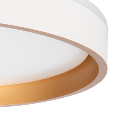 LED-kattovalaisin SOLN LED/17,5W/230V halkaisija 38 cm valkoinen/kulta