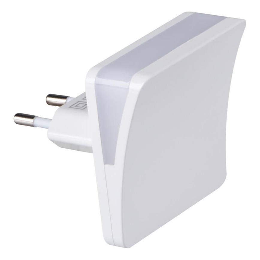 Kanlux 37393 - LED-yövalo hämäräanturilla pistorasialle HOFI LED/0,28W/230V valkoinen