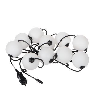 LED koristeketju ulkokäyttöön SEPPELE STONO 10xLED/10W/230V 6m IP67
