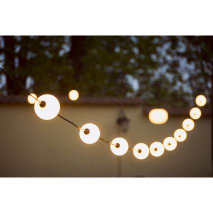 LED koristeketju ulkokäyttöön SEPPELE STONO 10xLED/10W/230V 6m IP67