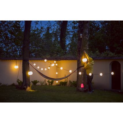 LED koristeketju ulkokäyttöön SEPPELE STONO 10xLED/10W/230V 6m IP67