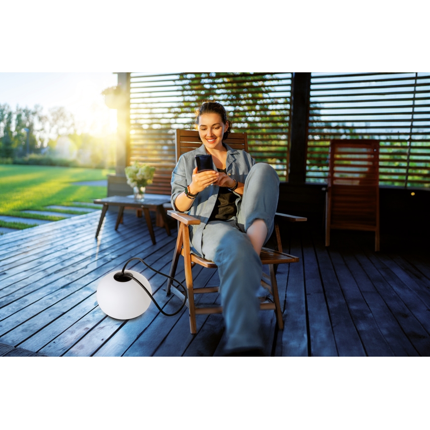 LED Himmennettävä ladattava ulkoriippuvalaisin STONO LED/1W/3000 mAh IP54