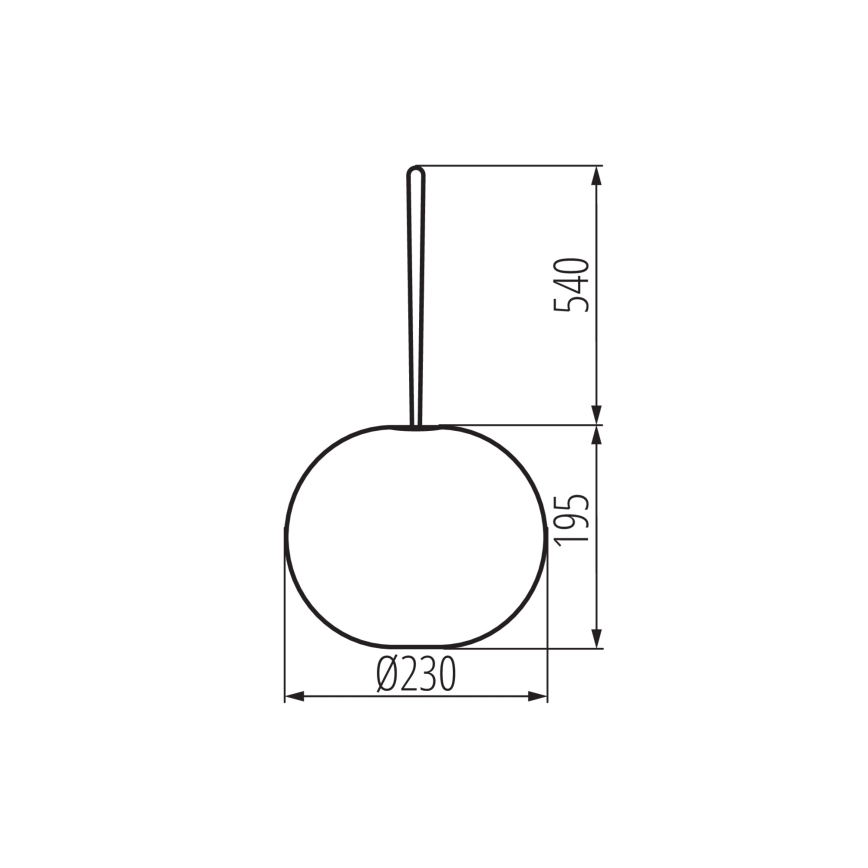 LED Himmennettävä ladattava ulkoriippuvalaisin STONO LED/1W/3000 mAh IP54