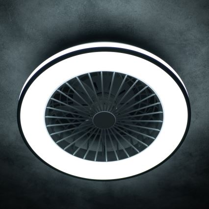 LED Himmennettävä kattovalaisin tuulettimella PLAVE LED/48W/230V 3000/4000/6500K + kauko-ohjaus