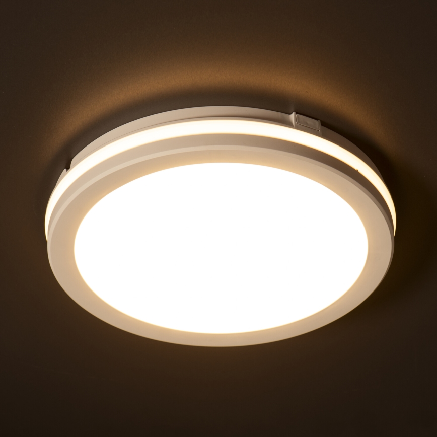 LED-ulkokattovalaisin BENO ECO LED/20W/230V 3000/4000/6500K halkaisija 20 cm IP65 valkoinen