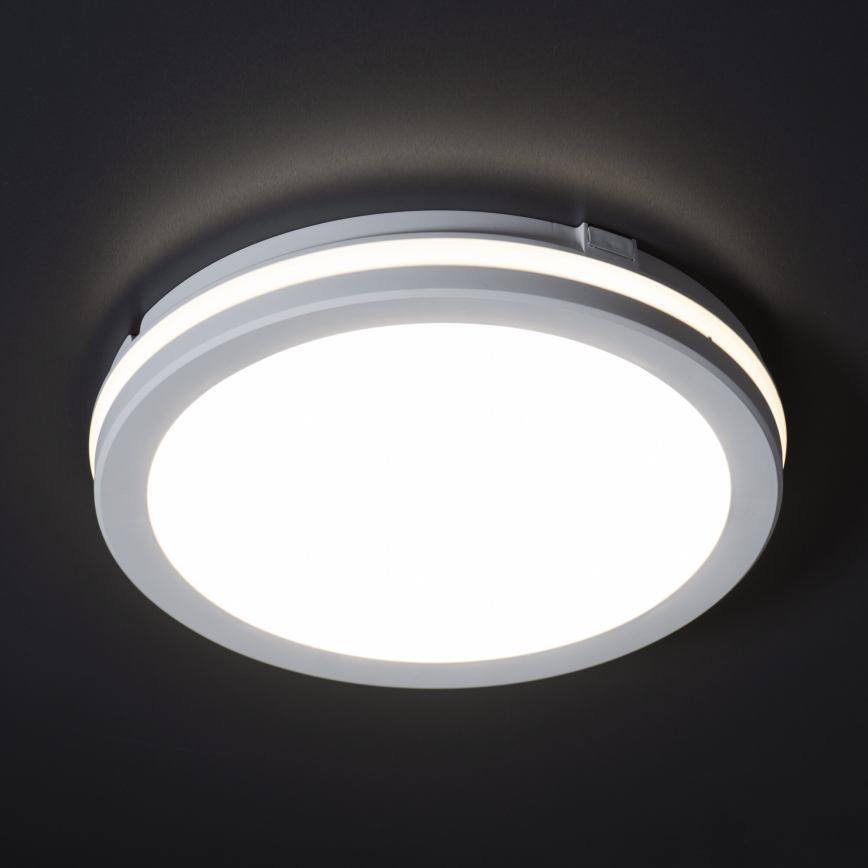 LED-ulkokattovalaisin BENO ECO LED/40W/230V 3000/4000/6500K halkaisija 40 cm IP65 valkoinen