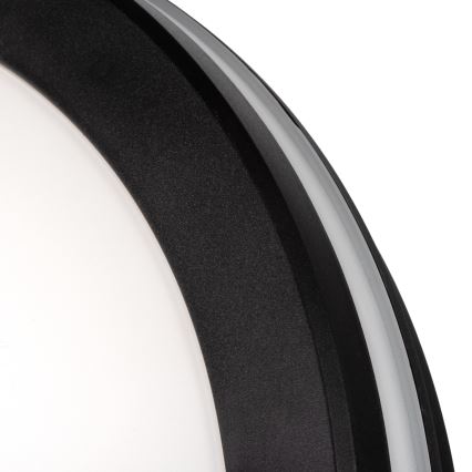 LED-ulkokattovalaisin BENO ECO LED/40W/230V 3000/4000/6500K halkaisija 40 cm IP65 musta
