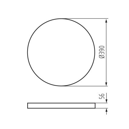 Himmennettävä LED-kattovalaisin PLAFON LED/20W/230V 3000-6500K Wi-Fi valkoinen