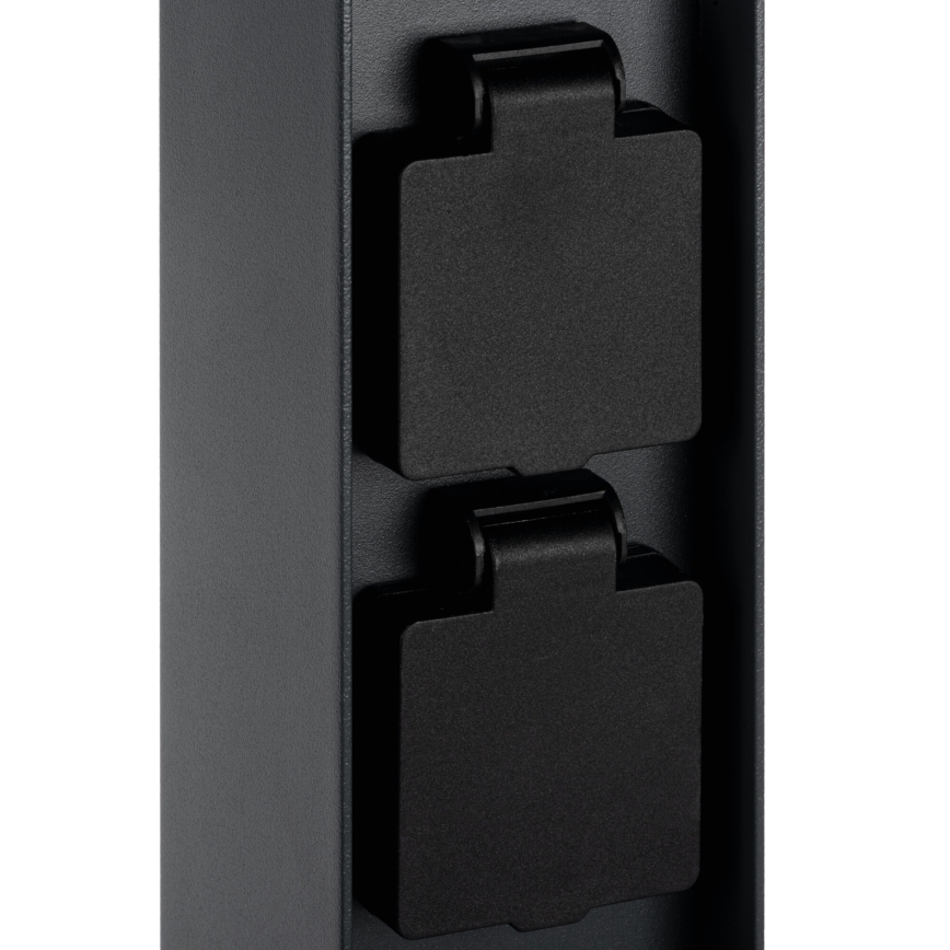 Ulkovalo 2 pistoketta DASTEN 1xG9/11W/230V 30 cm IP44 musta