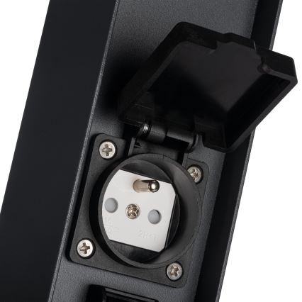 Ulkovalo 2 pistoketta DASTEN 1xG9/11W/230V 30 cm IP44 musta