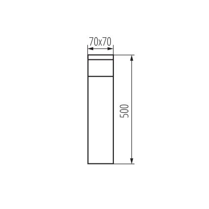 Ulkovalaisin DASTEN 1xG9/11W/230V 50 cm IP44 musta