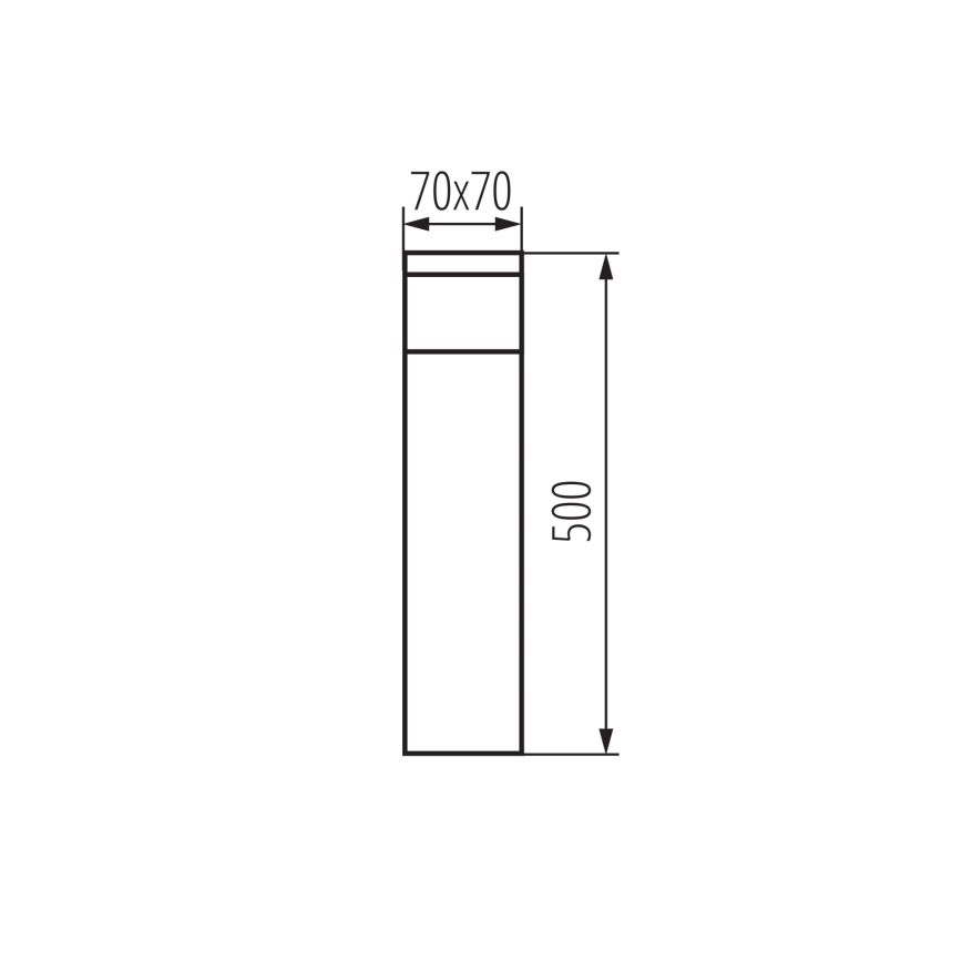 Ulkovalaisin DASTEN 1xG9/11W/230V 50 cm IP44 musta