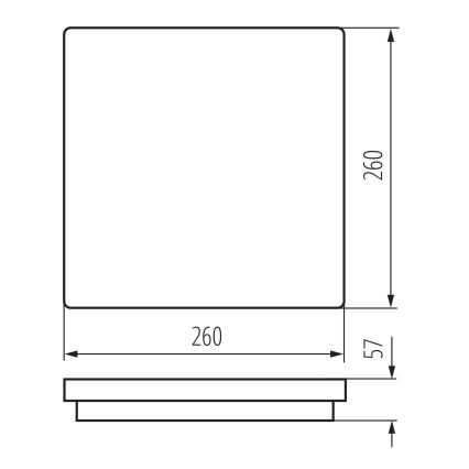 LED-ulkokattovalaisin BENO LED/24/30W/230V 3000/3500/4000K IP65 antrasiitti kulmikas