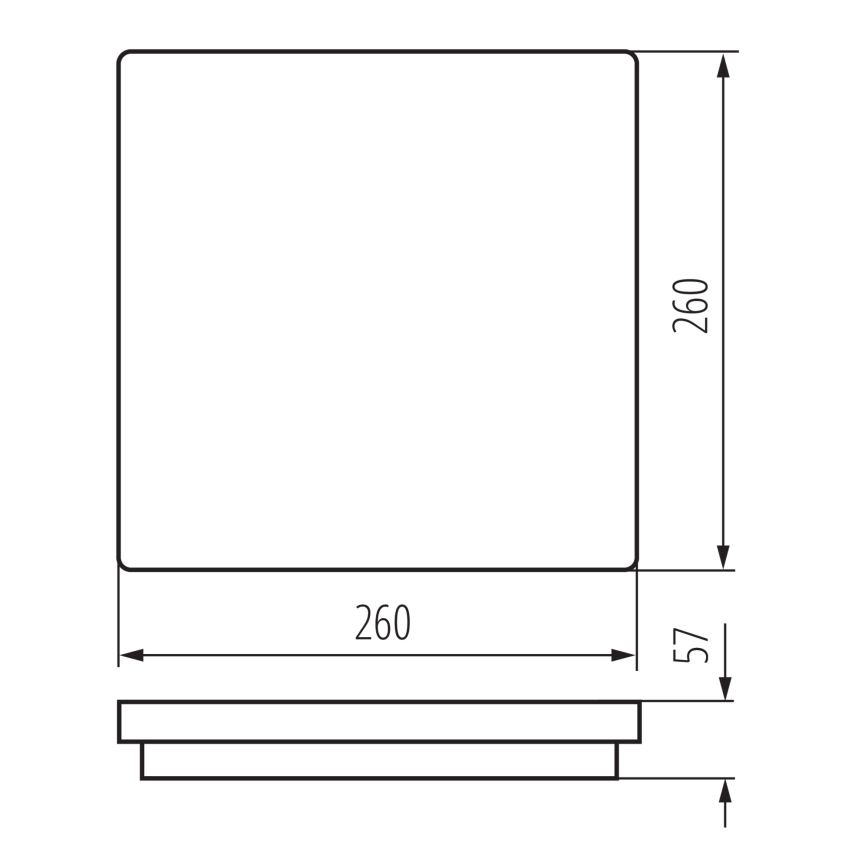 LED-ulkokattovalaisin BENO LED/24/30W/230V 3000/3500/4000K IP65 antrasiitti kulmikas