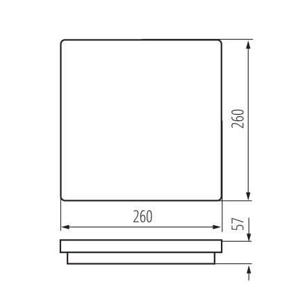 LED-ulkokattovalaisin liiketunnistimella BENO LED/24/30W/230V 3000/3500/4000K IP65 valkoinen kulmikas