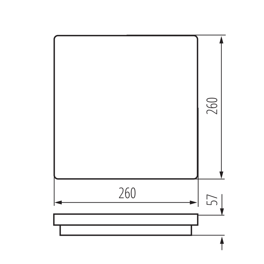 LED-ulkokattovalaisin liiketunnistimella BENO LED/24/30W/230V 3000/3500/4000K IP65 valkoinen kulmikas