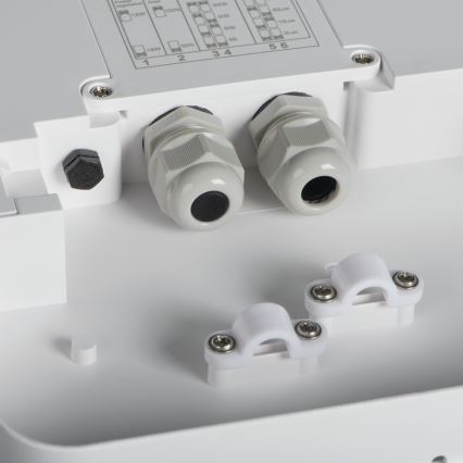 LED-ulkokattovalaisin liiketunnistimella BENO LED/24/30W/230V 3000/3500/4000K IP65 valkoinen pyöreä