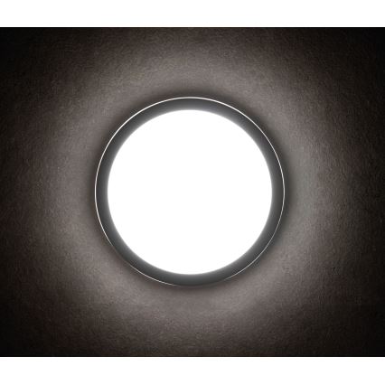 LED-ulkokattovalaisin liiketunnistimella BENO LED/12/18W/230V 3000/3500/4000K IP65 antrasiitti pyöreä