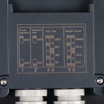 LED-ulkokattovalaisin liiketunnistimella BENO LED/12/18W/230V 3000/3500/4000K IP65 antrasiitti pyöreä