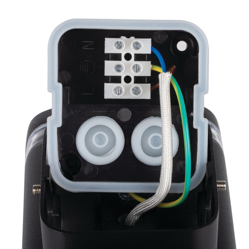 Ulkoseinävalaisin ZEVI 2xGU10/10W/230V IP54 musta