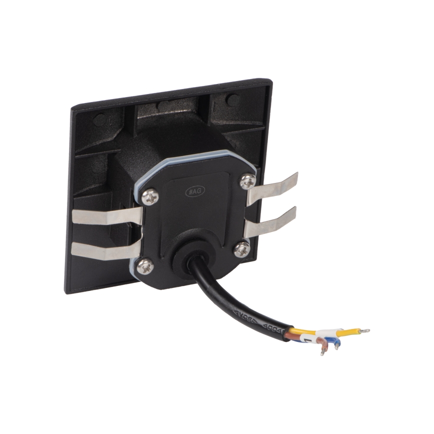 EXIN LED-porrasvalaisin 2,5 W/230 V 3000 K IP65 musta, kulmikas