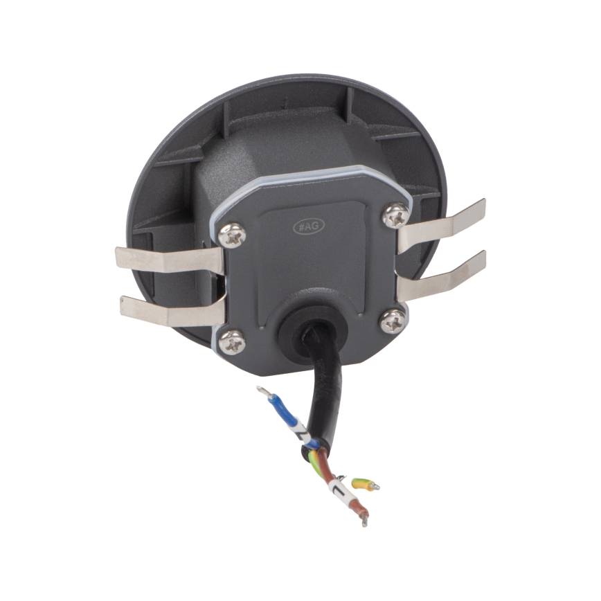 LED-porrasvalaisin liike- ja hämärätunnistimella EXIN LED/2,5W/230V 4000K IP65, pyöreä, antrasiitinharmaa