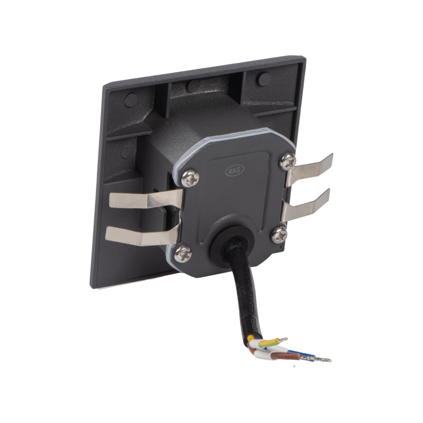 LED-porrasvalaisin liike- ja hämäräsensorilla EXIN LED/2,5W/230V 4000K IP65 antrasiitti, kulmikas