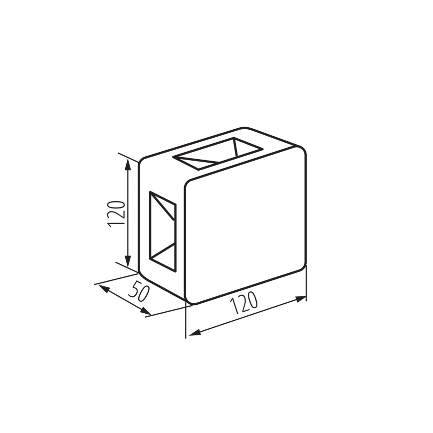 LED-ulkoseinävalaisin REFAZI LED/6W/230V IP54 valkoinen